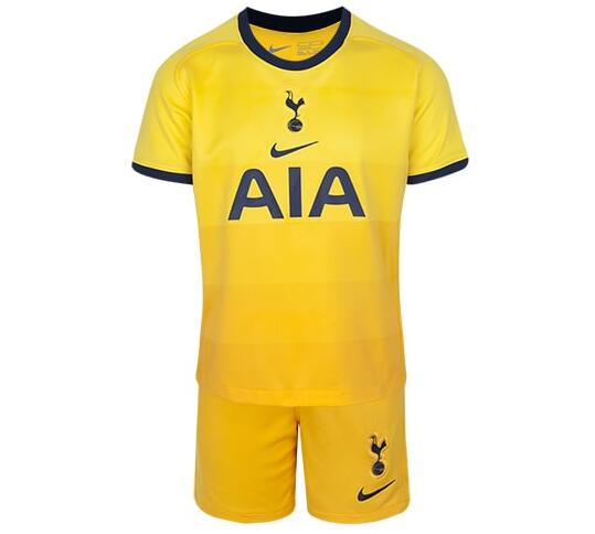 Kids Tottenham Hotspur Third Away Soccer Shirt With Shorts 2020/21